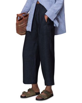 Whistles - Linen Indigo Pants