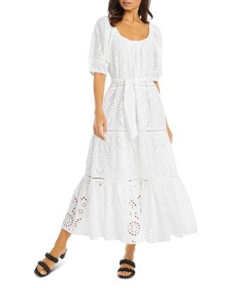 Karen Kane Tiered Eyelet Midi Dress | Bloomingdale's
