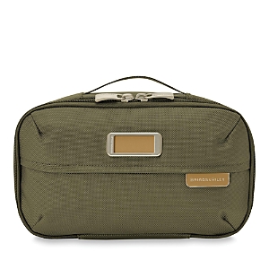 Shop Briggs & Riley Baseline Expandable Essentials Travel Kit In Olive