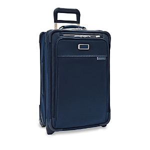 Shop Briggs & Riley Baseline Essential 2 Wheel Carry On Suitcase In Navy