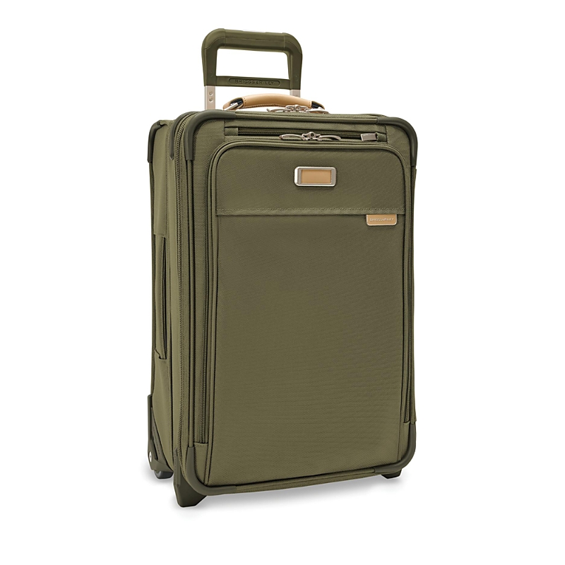 Briggs & Riley Baseline Essential 2 Wheel Carry On Suitcase In Olive
