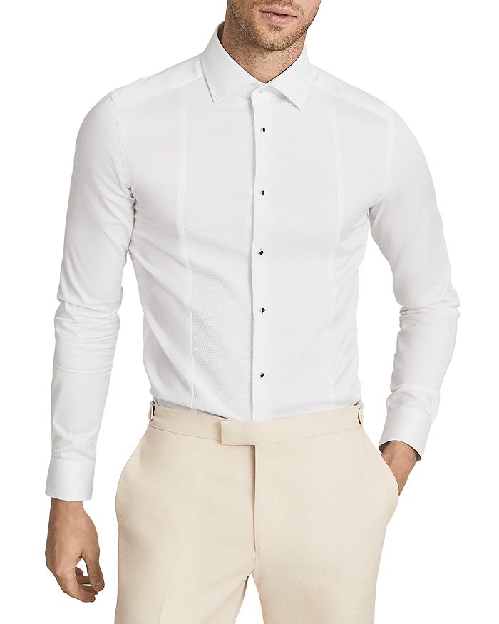 REISS Marcel Slim Fit Cotton Dinner Shirt | Bloomingdale's