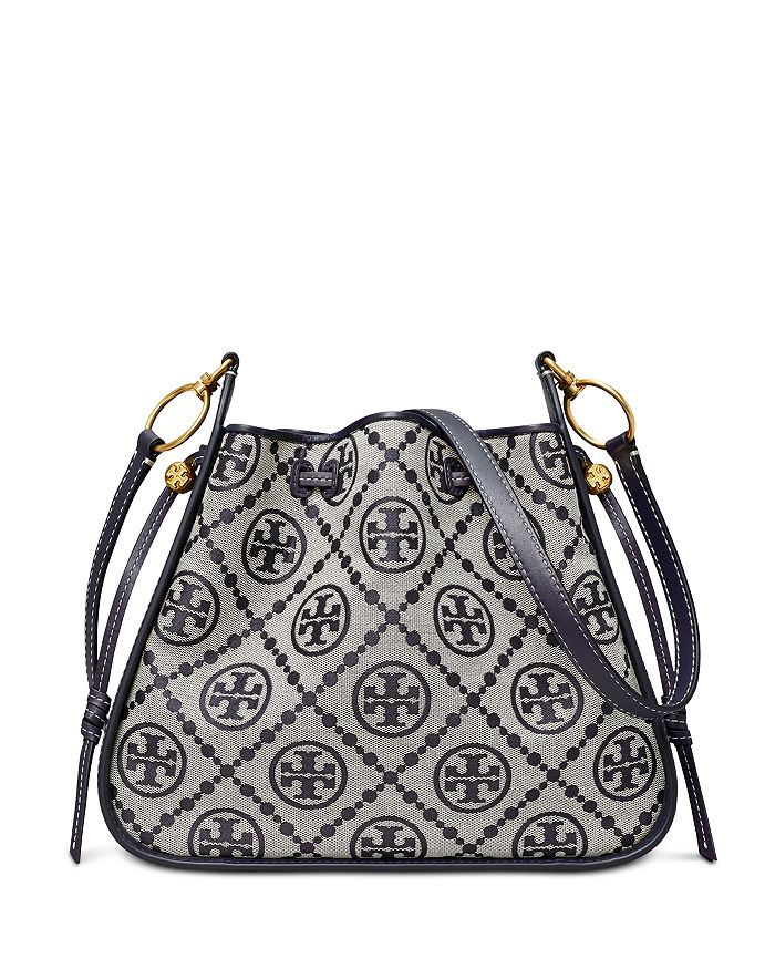 Tory Burch T Monogram Jacquard Drawstring Bag Bloomingdale s
