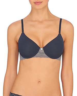 Natori Bliss Perfection All Day Underwire Contour Bra In Ash Navy/anchor