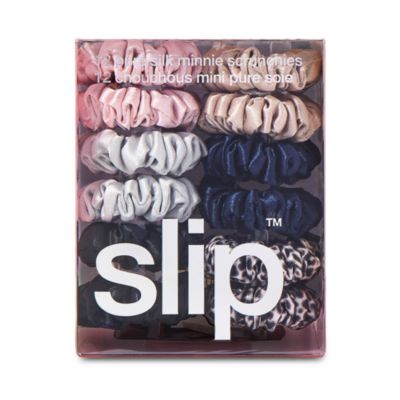 Pure Silk Minnie Scrunchies, Set of 12
