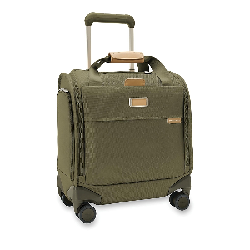 Briggs & Riley Baseline Cabin Spinner Suitcase In Olive