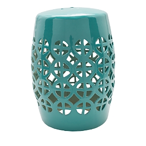 Surya Ridgeway Stool In Emerald