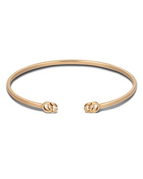 Gucci - 18K Rose Gold Running Double G Polished Cuff Bracelet
