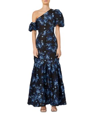 Elliatt - Times Floral Jacquard One Shoulder Dress