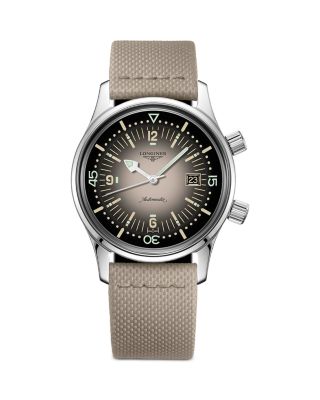 Longines Legend Diver 36mm Stainless Steel Automatic Timepiece In Brown