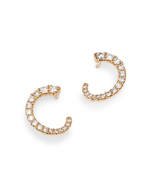 Bloomingdale's Diamond Spiral Front to Back Earrings in 14K Yellow Gold, 0.75 ct. t.w. - 100% Exclus