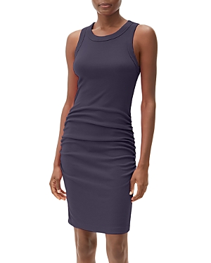 Michael Stars Demi Sleeveless Fitted Dress In Admiral
