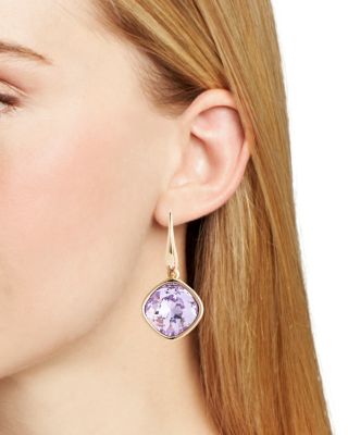Violet Stone Drop Earrings 