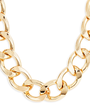 Kenneth Jay Lane Chunky Link Statement Necklace, 18 In Gold