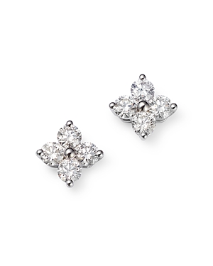 Bloomingdale's Diamond Clover Stud Earrings in 14K White Gold, 1.0 ct. t.w. - 100% Exclusive