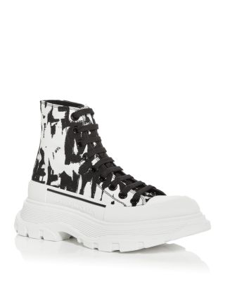 Alexander McQUEEN - Women's Tread Slick Logo Print High Top Sneakers