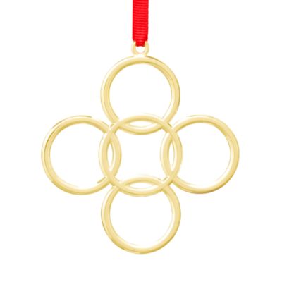 Nambé - Twelve Days of Christmas Ornament - Five Golden Rings