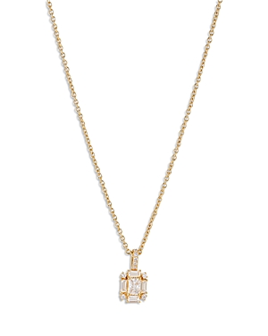Nadri Nolita Crystal Halo Pendant Necklace, 24 In Gold
