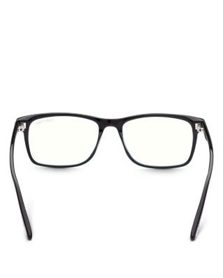 Men's Square Blue Light Glasses, 55mm