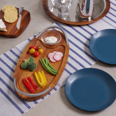 Braid Serving Board with Dish