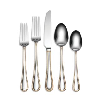 Hudson Park Collection Calista Partial Gold 42-Piece Everyday Flatware Set - Exclusive | Bloomingdale's Home