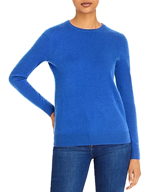 C By Bloomingdale's Cashmere C By Bloomingdale's Crewneck Cashmere Sweater - 100% Exclusive In Tidal Blue
