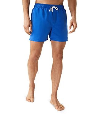 Reiss Wave Plain Drawstring Swim Shorts In Bright Blue