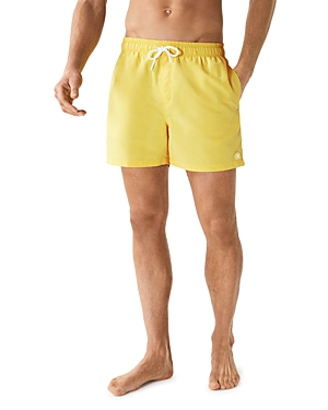Reiss Wave Plain Drawstring Swim Shorts In Lemon
