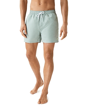 Reiss Wave Plain Drawstring Swim Shorts In Mint