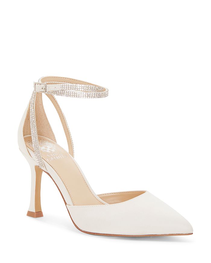 Vince Camuto Women's Ketrinda Pointed Toe Open High Heel Pumps In Milk