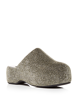 Simon Miller Women's Bubble Shimmer Clogs In Silver