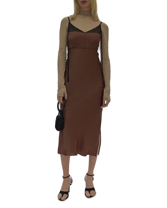 Helmut lang satin sales dress