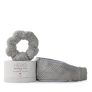 Volo Beauty Hero Perfect Pair Spa Headband And Scrunchie In Luna Gray