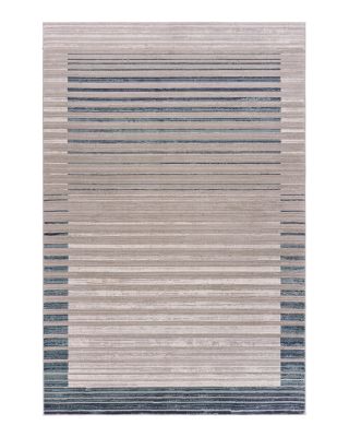 Lr Home Fantasia Neutral Inversed Ocean Striped Area Rug, 7'10 x 10'9