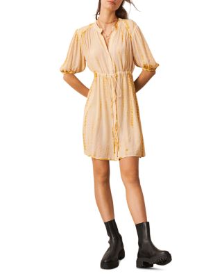 Kenya Tie Front T-Shirt Dress Khaki main image 1