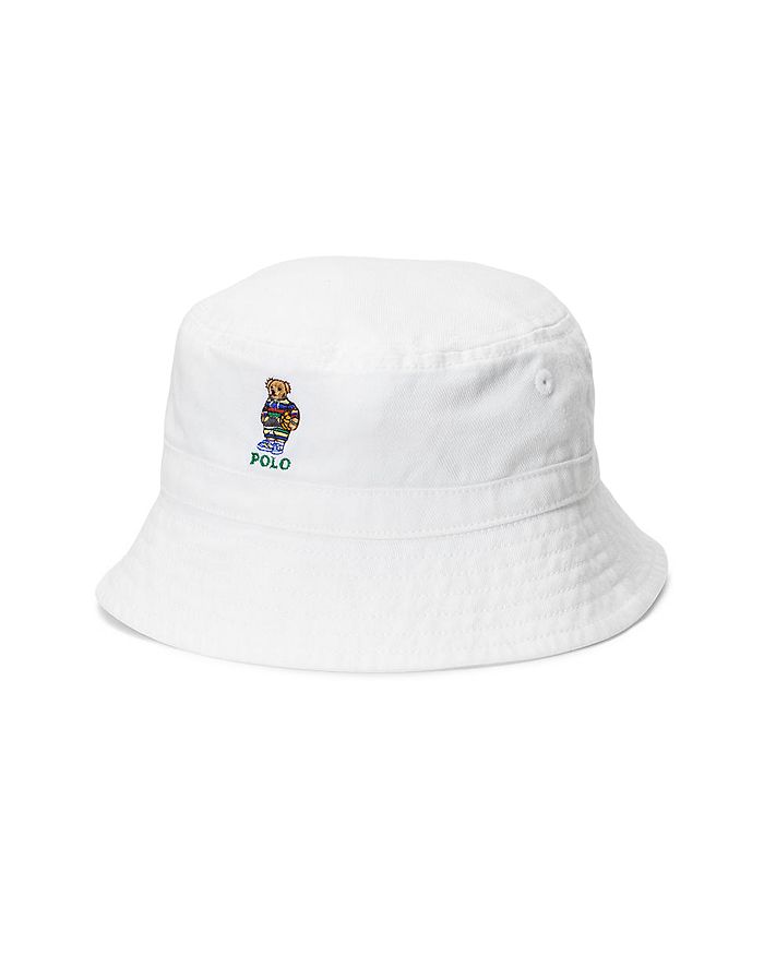 Ralph Lauren Polo Boys' Polo Bear Cotton Twill Bucket Hat - Baby
