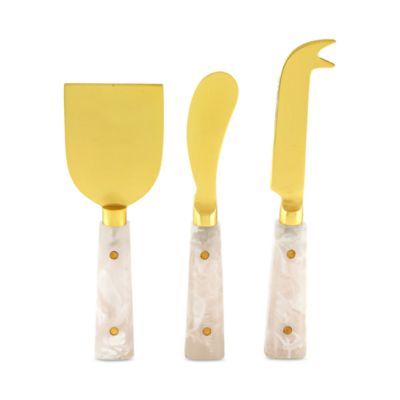 3-Piece Cheese Set with Resin Handles