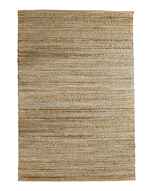 Lr Home Origin Handwoven Natural Area Rug, 93 X 117 In Tan/ Teal