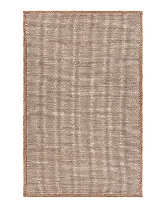 Origin Interwoven Off White Jute Area Rug, 7'9" x 9'9"