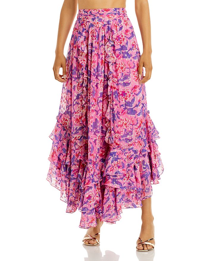 Rococo Sand Floral Print Ruffled Maxi Skirt | Bloomingdale's