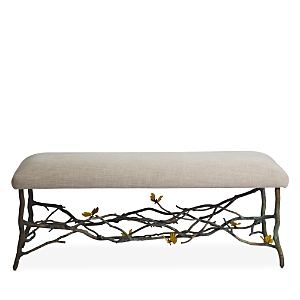 Michael Aram Butterfly Ginkgo Bench In Tan