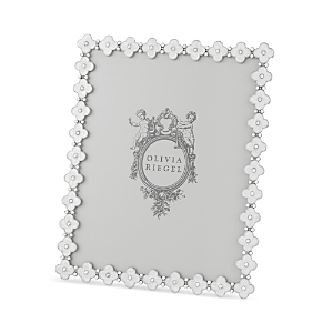 Olivia Riegel Enamel Clover 8 X 10 Frame In White