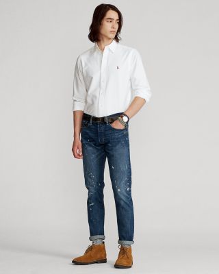Classic Fit Long Sleeve Cotton Oxford Button Down Shirt