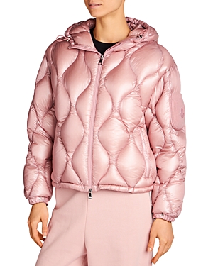 Moncler Anthon Hooded Quilted Ripstop Down Jacket In Pastel Pink
