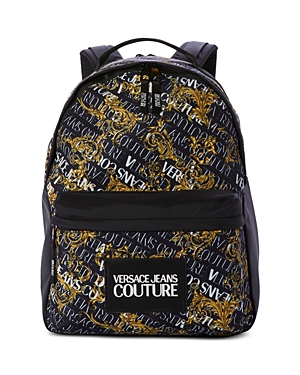 VERSACE JEANS COUTURE LOGO BAROQUE PRINT BACKPACK