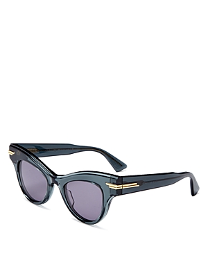 Bottega Veneta Cat Eye Sunglasses, 47mm In Gray