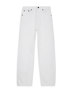 Shop The Kooples High Rise Straight Jeans In White