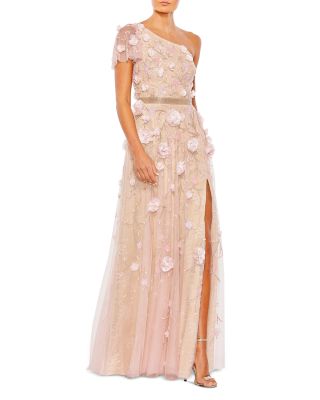 Mac Duggal - One Shoulder 3D Floral Gown