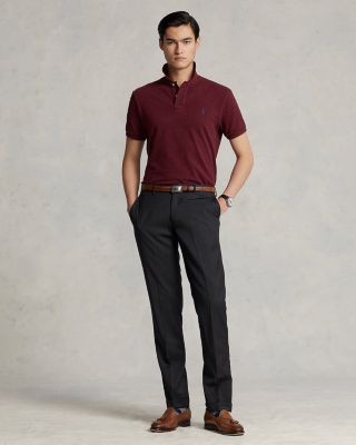 Custom Slim Fit Mesh Polo Shirt