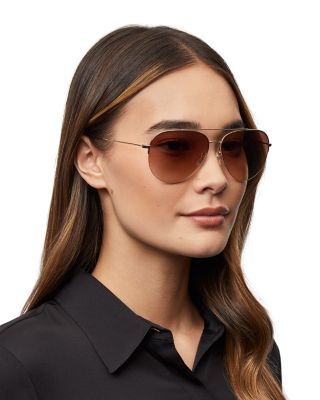 Brow Bar Aviator Sunglasses, 60mm
